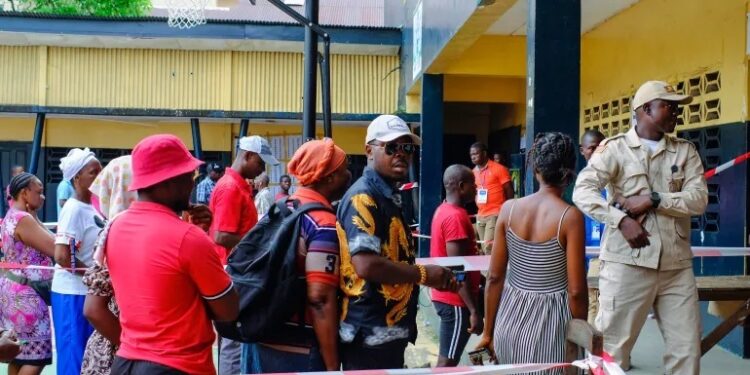 Polls close in Liberia